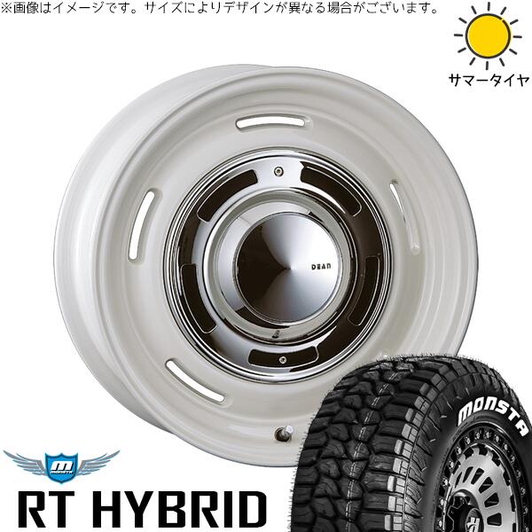 カローラクロス 215/65R16 サマータイヤ ホイール 4本セット 新品 | モンスタタイヤ (MONSTA TYRE) RTハイブリッド (RT HYBRID) &times; クリムソン (CRIMSON) ディーン クロスカントリー マーガレットホワイト 16インチ 6.5J +38 5穴114.3｜タイヤショップ オールテレーン 107,745円