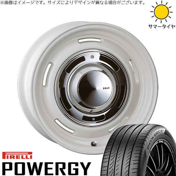 シエンタ リフトアップ 205/60R16 サマータイヤ ホイール 4本セット 新品 | ピレリ (PIRELLI) パワジー × クリムソン (CRIMSON) ディーン クロスカントリー マーガレットホワイト 16インチ 6.5J +43 5穴100