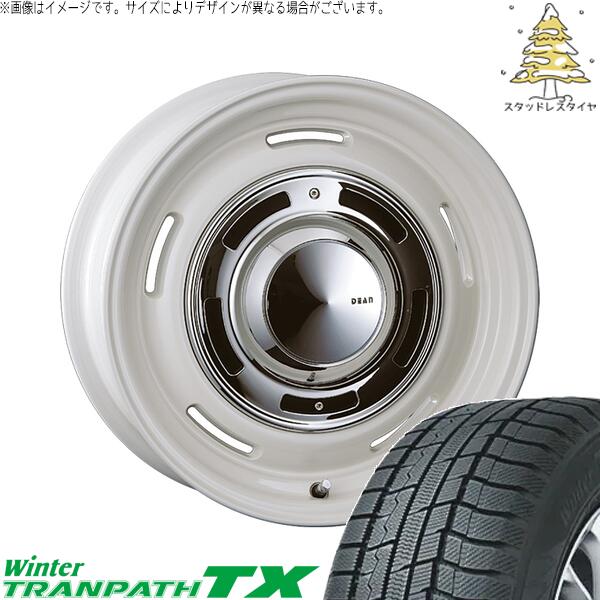 クラウンスポーツ 235/60R18 スタッドレスタイヤ ホイール 4本セット 新品 | トーヨータイヤ (TOYO) ウィンタートランパス TX (WinterTRANPATH TX) × クリムソン (CRIMSON) ディーン クロスカントリー マーガレットホワイト 18インチ 8J +35 5穴114.3|タイヤショップ オールテレーン