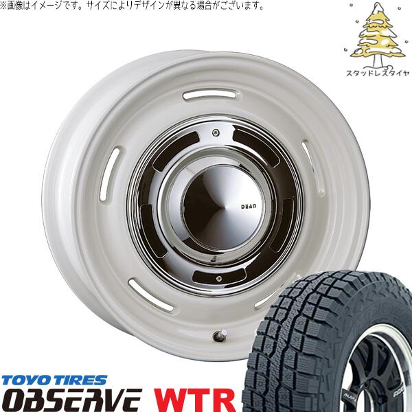 RAV4 アルファード ヴェルファイア 245/65R17 スタッドレスタイヤ ホイール 4本セット 新品 | トーヨータイヤ (TOYO) オブザーブ W/T-R (OBSERVE WTR) &times; クリムソン (CRIMSON) ディーン クロスカントリー マーガレットホワイト 17インチ 7.0J +38 5穴114.3｜タイヤショップ オールテレーン