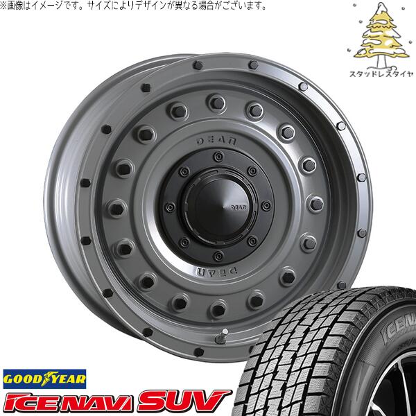 トライトン 265/70R17 スタッドレスタイヤ ホイール 4本セット 新品 | グッドイヤー (GOODYEAR) アイスナビ SUV (ICENAVI SUV) × クリムソン (CRIMSON) ディーン コロラド スティールグレー 17インチ 8J +20 6穴139.7