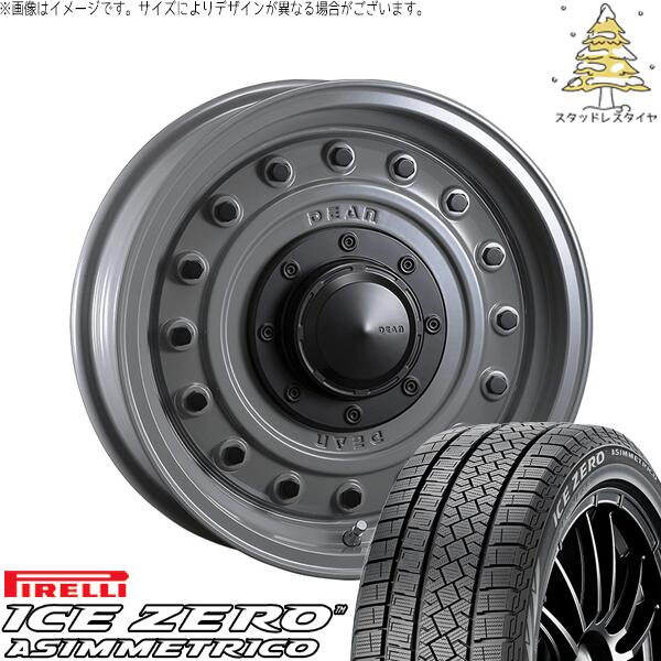 ヤリスクロス 205/65R16 スタッドレスタイヤ ホイール 4本セット 新品 | ピレリ (PIRELLI) アイスゼロアシンメトリコ (ICEZERO ASIMMETRICO) × クリムソン (CRIMSON) ディーン コロラド スティールグレー 16インチ 7.0J +37 5穴114.3