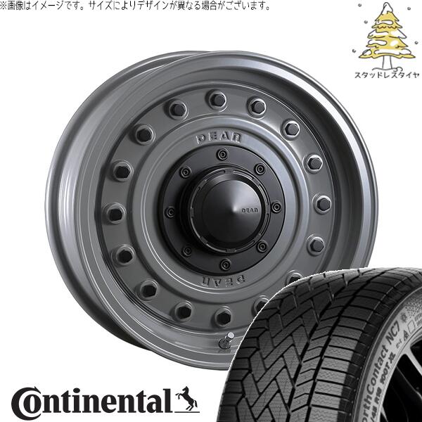ハイエース専用 215/65R16 スタッドレスタイヤ ホイール 4本セット 新品 | コンチネンタル (Continental) ノースコンタクト NC7 × クリムソン (CRIMSON) ディーン コロラド スティールグレー 16インチ 6.5J +38 6穴139.7|タイヤショップ オールテレーン
