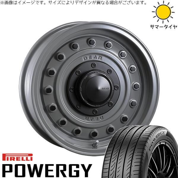 ハイエース専用 215/65R16 サマータイヤ ホイール 4本セット 新品 | ピレリ (PIRELLI) パワジー × クリムソン (CRIMSON) ディーン コロラド スティールグレー 16インチ 6.5J +38 6穴139.7|タイヤショップ オールテレーン