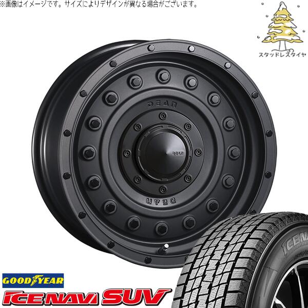 トライトン 265/70R17 スタッドレスタイヤ ホイール 4本セット 新品 | グッドイヤー (GOODYEAR) アイスナビ SUV (ICENAVI SUV) × クリムソン (CRIMSON) ディーン コロラド マットチャコールブラック 17インチ 8J +20 6穴139.7