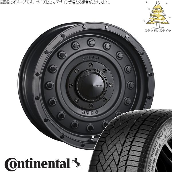 ハイラックスサーフ 265/65R17 スタッドレスタイヤ ホイール 4本セット 新品 | コンチネンタル (CONTINENTAL) ノースコンタクト セブン (NorthContact7) × クリムソン (CRIMSON) ディーン コロラド マットチャコールブラック 17インチ 8J +20 6穴139.7