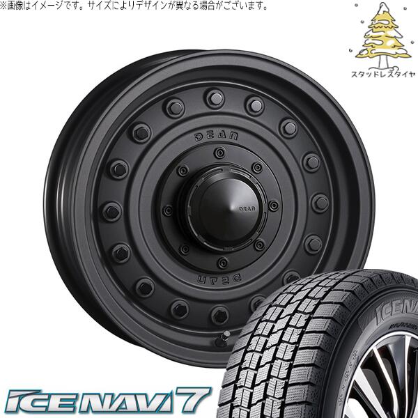 ハイエース専用 215/65R16 スタッドレスタイヤ ホイール 4本セット 新品 | グッドイヤー (GOODYEAR) アイスナビ セブン (ICENAVI7) &times; クリムソン (CRIMSON) ディーン コロラド マットチャコールブラック 16インチ 6.5J +38 6穴139.7｜タイヤショップ オールテレーン