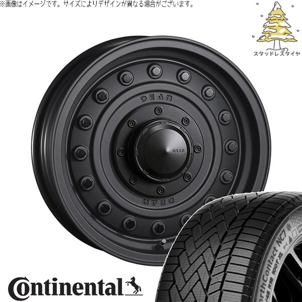 ハイエース専用 215/65R16 スタッドレスタイヤ ホイール 4本セット 新品 | コンチネンタル (CONTINENTAL) ノースコンタクト セブン (NorthContact7) × クリムソン (CRIMSON) ディーン コロラド マットチャコールブラック 16インチ 6.5J +38 6穴139.7|タイヤショップ オールテレーン