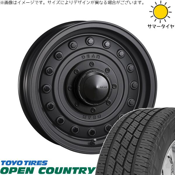 スズキ ジムニー JB64 JB23 JA22 JA12 215/70R16 サマータイヤ ホイール 4本セット 新品 | トーヨータイヤ (TOYO TIRE) オープンカントリー H/T2 &times; クリムソン (CRIMSON) ディーン コロラド マットチャコールブラック 16インチ 5.5J +20 5穴139.7｜タイヤショップ オールテレーン