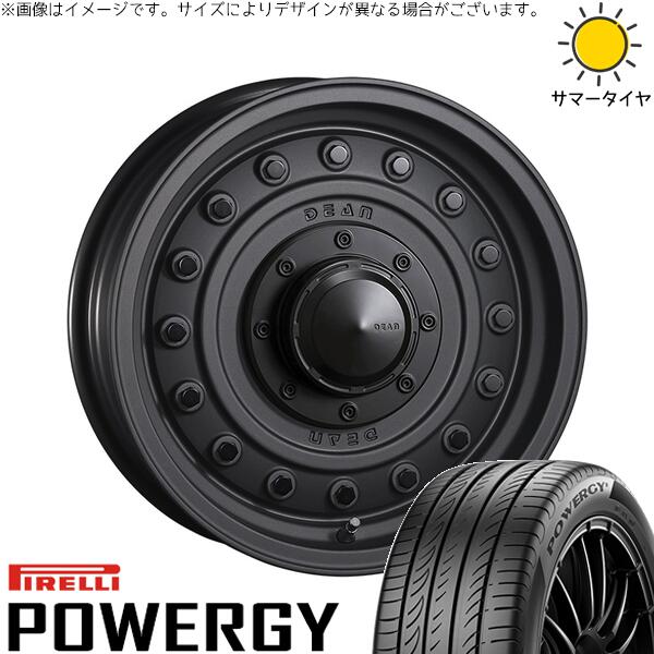 ハイエース専用 215/65R16 サマータイヤ ホイール 4本セット 新品 | ピレリ (PIRELLI) パワジー × クリムソン (CRIMSON) ディーン コロラド マットチャコールブラック 16インチ 6.5J +38 6穴139.7|タイヤショップ オールテレーン