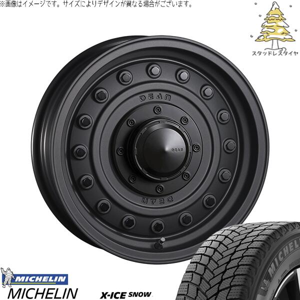 スズキ ジムニー JB64 JB23 JA22 JA12 215/70R16 スタッドレスタイヤ ホイール 4本セット 新品 | ミシュラン (MICHELIN) エックスアイス スノー (X-ICE SNOW) × クリムソン (CRIMSON) ディーン コロラド マットチャコールブラック 16インチ 5.5J +20 5穴139.7|タイヤショップ オールテレーン