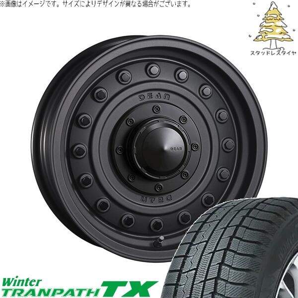 ヴェルファイア 215/70R16 スタッドレスタイヤ ホイール 4本セット 新品 | トーヨータイヤ (TOYO) ウィンタートランパス TX (WinterTRANPATH TX) × クリムソン (CRIMSON) ディーン コロラド マットチャコールブラック 16インチ 7.0J +37 5穴114.3