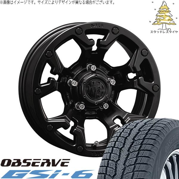 スズキ ジムニー JB64 JB23 JA22 JA12 215/70R16 スタッドレスタイヤ ホイール 4本セット 新品 | トーヨータイヤ (TOYO) オブザーブ Gsi-6 (OBSERVE Gsi-6) × クリムソン (CRIMSON) マーテルギア ゴーレム マットブラック 16インチ 5.5J +20 5穴139.7 138,545円