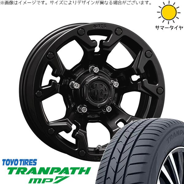 ジムニーシエラ 215/70R16 サマータイヤ ホイール 4本セット 新品 | トーヨータイヤ (TOYO TIRE) トランパス MP7 &times; クリムソン (CRIMSON) マーテルギア ゴーレム マットブラック 16インチ 6J -5 5穴139.7｜タイヤショップ オールテレーン