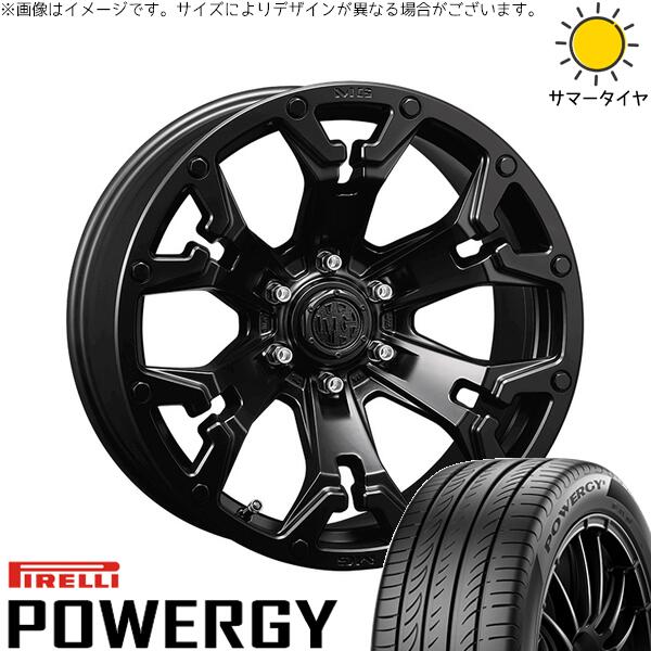 ヤリスクロス 205/65R16 サマータイヤ ホイール 4本セット 新品 | ピレリ (PIRELLI) パワジー × クリムソン (CRIMSON) マーテルギア ゴーレム マットブラック 16インチ 7J +35 5穴114.3|タイヤショップ オールテレーン