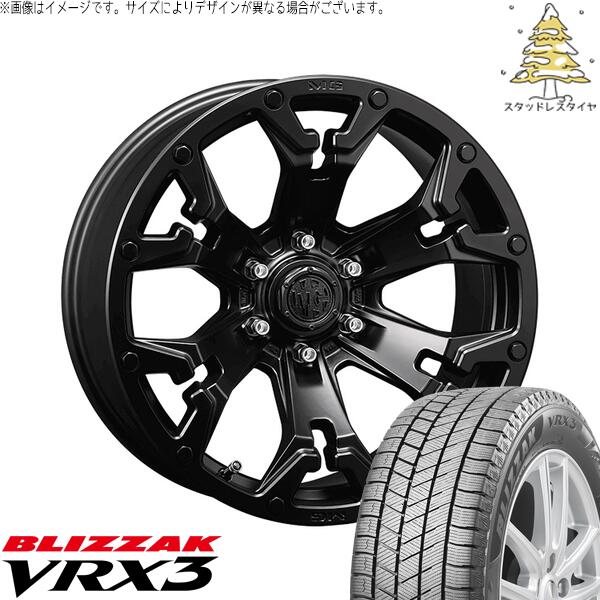 レクサスLX 265/55R20 スタッドレスタイヤ ホイール 4本セット 新品 | ブリヂストン (BRIDGESTONE) ブリザック VRX3 (BLIZZAK VRX3) × クリムソン (CRIMSON) マーテルギア ゴーレム マットブラック 20インチ 9J +55 6穴139.7|タイヤショップ オールテレーン
