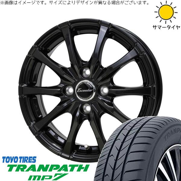 タフト ハスラー ソリオ 165/65R15 サマータイヤ ホイール 4本セット 新品 | トーヨータイヤ (TOYO TIRE) トランパス MP7 × ホットスタッフ (HOTSTUFF) エクシーダー E08 グロスガンメタ 15インチ 4.5J +45 4穴100