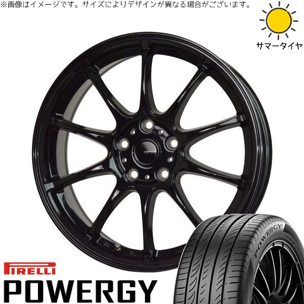 カローラクロス 215/60R17 サマータイヤ ホイール 4本セット 新品 | ピレリ (PIRELLI) パワジー × ホットスタッフ (HOTSTUFF) Gスピード G07 メタリックブラック 17インチ 7J +38 5穴114.3|タイヤショップ オールテレーン