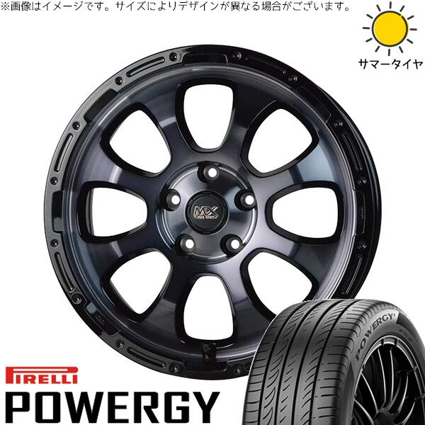 C28 セレナ ヤリスクロス 215/55R17 サマータイヤ ホイール 4本セット 新品 | ピレリ (PIRELLI) パワジー × ホットスタッフ (HOTSTUFF) マッドクロス グレイス ブラッククリア/リムブラック 17インチ 7J +45 5穴114.3