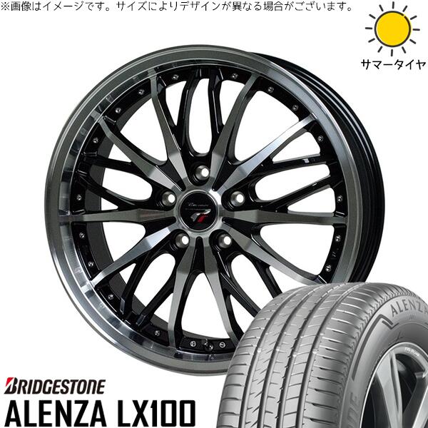 クラウンスポーツ 235/60R18 サマータイヤ ホイール 4本セット 新品 | ブリヂストン (BRIDGESTONE) アレンザ LX100 (ALENZA LX100) × ホットスタッフ (HOTSTUFF) プレシャス HM-3 メタリックブラックポリッシュ 18インチ 7.5J +38 5穴114.3