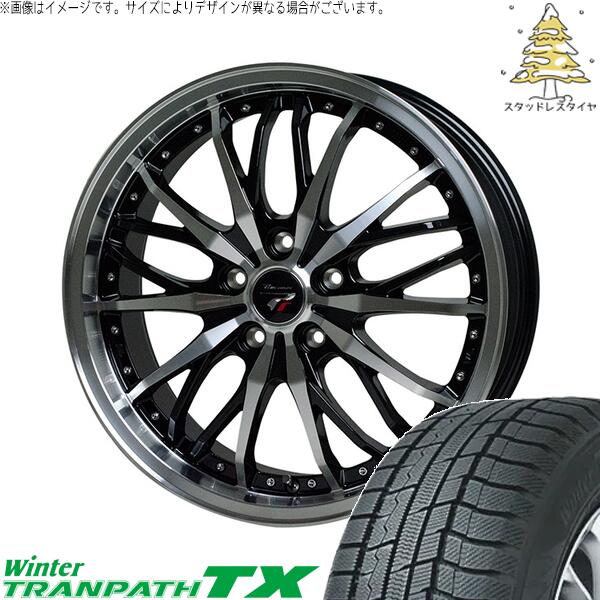 クラウンスポーツ 235/60R18 スタッドレスタイヤ ホイール 4本セット 新品 | トーヨータイヤ (TOYO) ウィンタートランパス TX (WinterTRANPATH TX) × ホットスタッフ (HOTSTUFF) プレシャス HM-3 メタリックブラックポリッシュ 18インチ 7.5J +38 5穴114.3