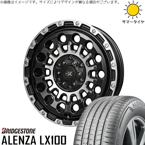 ハイエース専用 215/65R16 サマータイヤ ホイール 4本セット 新品 | ブリヂストン (BRIDGESTONE) アレンザ LX100 × 共豊コーポレーション (KYOHO) PPX GX14 マットブラックポリッシュ 16インチ 6.5J +38 6穴139.7