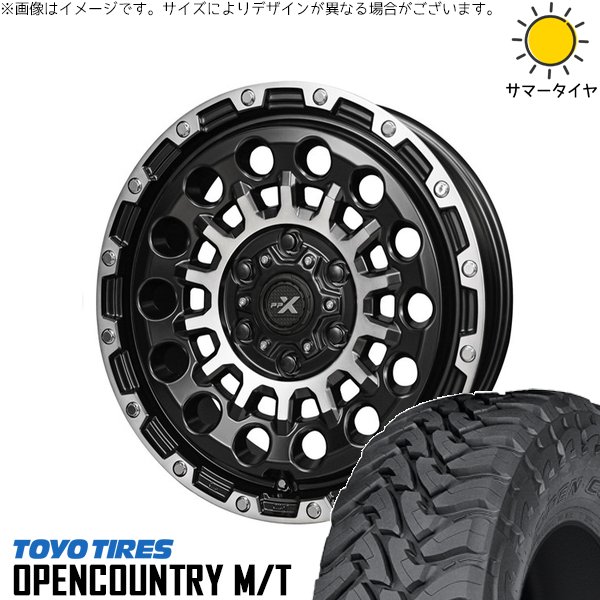 スズキ ジムニー JB64 JB23 JA22 JA12 195R16 サマータイヤ ホイール 4本セット 新品 | トーヨータイヤ (TOYO TIRE) オープンカントリー M/T &times; 共豊コーポレーション (KYOHO) PPX GX14 マットブラックポリッシュ 16インチ 5.5J +22 5穴139.7｜タイヤショップ オールテレーン