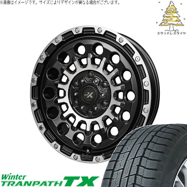 スズキ ジムニー JB64 JB23 JA22 JA12 215/70R16 スタッドレスタイヤ ホイール 4本セット 新品 | トーヨータイヤ (TOYO TIRE) ウィンタートランパス TX × 共豊コーポレーション (KYOHO) PPX GX14 マットブラックポリッシュ 16インチ 5.5J +22 5穴139.7|タイヤショップ オールテレーン