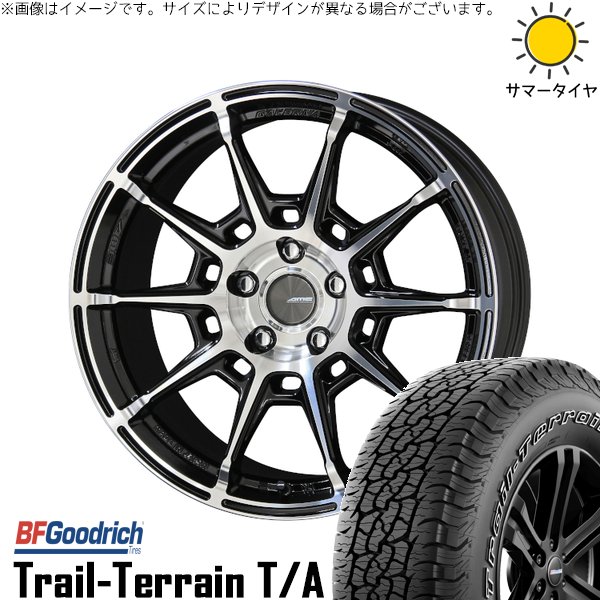 ZR-V クロストレック 215/60R17 サマータイヤ ホイール 4本セット 新品 | BFグッドリッチ (BF Goodrich) トレイルテレーン T/A × 共豊コーポレーション (KYOHO) ガレルナ レフィーノ ブラックポリッシュ 17インチ 7J +48 5穴114.3