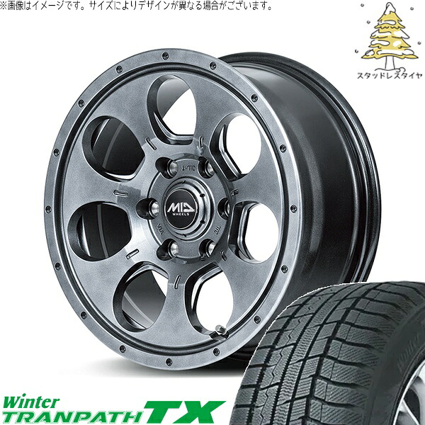 カローラクロス 215/70R16 スタッドレスタイヤ ホイール 4本セット 新品 | トーヨータイヤ (TOYO) ウィンタートランパス TX (WinterTRANPATH TX) × エムアイディー (MID) MIDホイール マッドエージェント メタリックグレー 16インチ 7.0J +40 5穴114.3 70,543円