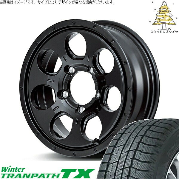 スズキ ジムニー JB64 JB23 JA22 JA12 215/70R16 スタッドレスタイヤ ホイール 4本セット 新品 | トーヨータイヤ (TOYO) ウィンタートランパス TX (WinterTRANPATH TX) × エムアイディー (MID) MIDホイール マッドエージェント 16インチ 5.5J +22 5穴139.7