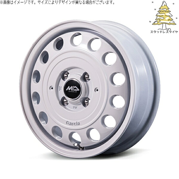 デリカミニ ハスラー 165/60R15 スタッドレスタイヤ ホイール 4本セット 新品 | おすすめ輸入タイヤ × エムアイディー (MID) MIDホイール ガルシア シスコ タイプ2 オールドイングリッシュホワイト 15インチ 4.5J +45 4穴100