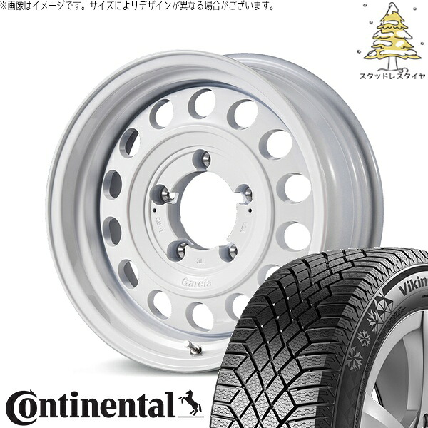 ジムニーシエラ 215/70R16 スタッドレスタイヤ ホイール 4本セット 新品 | コンチネンタル (CONTINENTAL) バイキングコンタクト セブン (VikingContact7) × エムアイディー (MID) MIDホイール ガルシア シスコ タイプ2 16インチ 6J -5 5穴139.7