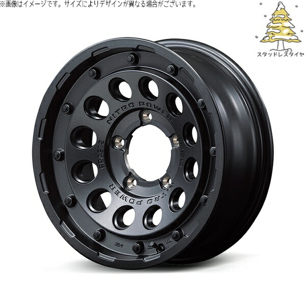 スズキ ジムニー JB64 JB23 JA22 JA12 215/70R16 スタッドレスタイヤ ホイール 4本セット 新品 | おすすめ輸入タイヤ × エムアイディー (MID) ナイトロパワー H12 ショットガン バレルブラック 16インチ 5.5J +20 5穴139.7