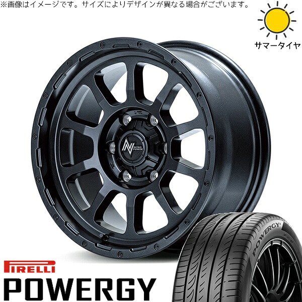ハイエース専用 215/65R16 サマータイヤ ホイール 4本セット 新品 | ピレリ (PIRELLI) パワジー × エムアイディー (MID) ナイトロパワー M10 パーシング バレルブラック 16インチ 6.5J +38 6穴139.7|タイヤショップ オールテレーン