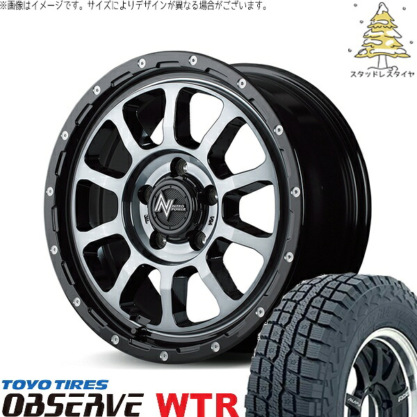 RAV4 アルファード ヴェルファイア 235/70R16 スタッドレスタイヤ ホイール 4本セット 新品 | トーヨータイヤ (TOYO) オブザーブ W/T-R (OBSERVE WTR) × エムアイディー (MID) ナイトロパワー M10 パーシング 16インチ 7.0J +40 5穴114.3|タイヤショップ オールテレーン