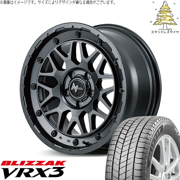 30アルファード 215/65R16 スタッドレスタイヤ ホイール 4本セット 新品 | ブリヂストン (BRIDGESTONE) ブリザック VRX3 (BLIZZAK VRX3) × エムアイディー (MID) ナイトロパワー M29 スティンガー バレルブラック 16インチ 7.0J +40 5穴114.3