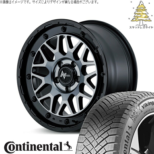 プリウスα 215/60R16 スタッドレスタイヤ ホイール 4本セット 新品 | コンチネンタル (CONTINENTAL) バイキングコンタクト エイト (VikingContact8) × エムアイディー (MID) ナイトロパワー M29 スティンガー 16インチ 7.0J +40 5穴114.3|タイヤショップ オールテレーン