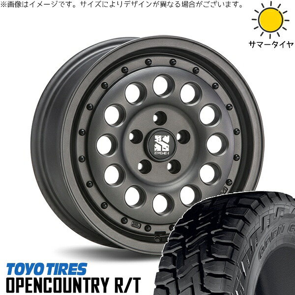 XV フォレスター 215/70R16 サマータイヤ ホイール 4本セット 新品 | トーヨータイヤ (TOYO TIRE) オープンカントリー R/T × エムエルジェイ (MLJ) エクストリームJ ラギッド ガンブラック 16インチ 6.5J +38 5穴100|タイヤショップ オールテレーン
