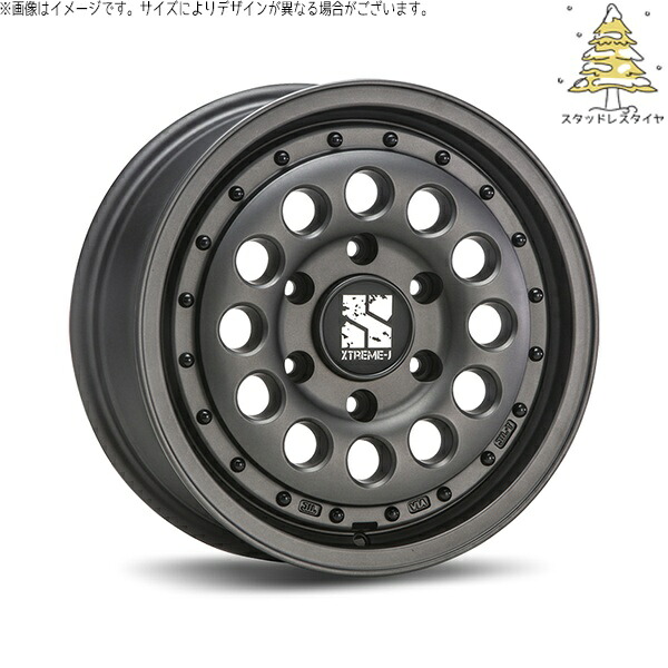ハイエース専用 215/65R16 スタッドレスタイヤ ホイール 4本セット 新品 | おすすめ輸入タイヤ × エムエルジェイ (MLJ) エクストリームJ ラギッド ガンブラック 16インチ 6.5J +38 6穴139.7