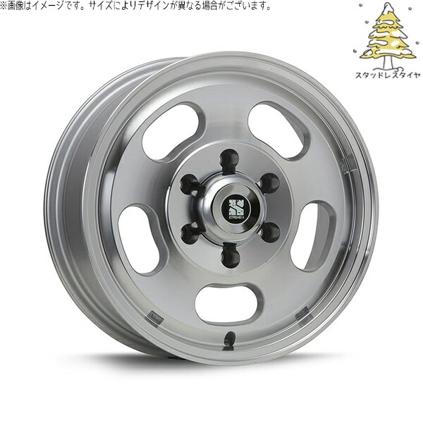 ハイエース専用 215/65R16 スタッドレスタイヤ ホイール 4本セット 新品 | おすすめ輸入タイヤ × エムエルジェイ (MLJ) エクストリームJ Dスロット シルバーポリッシュ 16インチ 6.5J +38 6穴139.7
