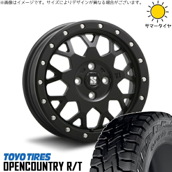 NBOX スペーシア タント デリカミニ 155/65R14 サマータイヤ ホイール 4本セット 新品 | トーヨータイヤ (TOYO TIRE) オープンカントリー R/T × エムエルジェイ (MLJ) エクストリームJ XJ04 サテンブラック 14インチ 4.5J +43 4穴100|タイヤショップ オールテレーン