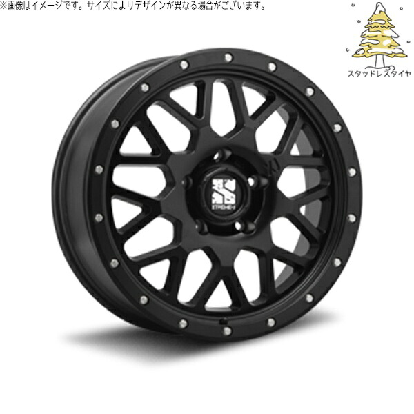 カローラクロス 215/70R16 スタッドレスタイヤ ホイール 4本セット 新品 | おすすめ輸入タイヤ × エムエルジェイ (MLJ) エクストリームJ XJ04 サテンブラック 16インチ 7.0J +35 5穴114.3|タイヤショップ オールテレーン