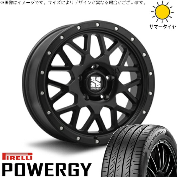 パジェロミニ 195/65R16 サマータイヤ ホイール 4本セット 新品 | ピレリ (PIRELLI) パワジー × エムエルジェイ (MLJ) エクストリームJ XJ04 サテンブラック 16インチ 7J +35 5穴114.3|タイヤショップ オールテレーン