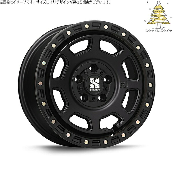 カローラクロス 215/70R16 スタッドレスタイヤ ホイール 4本セット 新品 | おすすめ輸入タイヤ × エムエルジェイ (MLJ) エクストリームJ XJ07 サテンブラック 16インチ 7.0J +35 5穴114.3|タイヤショップ オールテレーン