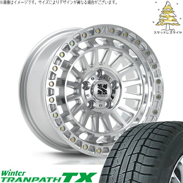 レクサスNX ハリアー 235/55R18 スタッドレスタイヤ ホイール 4本セット 新品 | トーヨータイヤ (TOYO) ウィンタートランパス TX (WinterTRANPATH TX) × エムエルジェイ (MLJ) エクストリームJ XJ08 グロスマシンド 18インチ 8J +40 5穴114.3