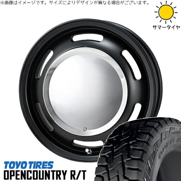 NBOX スペーシア タント デリカミニ 155/65R14 サマータイヤ ホイール 4本セット 新品 | トーヨータイヤ (TOYO TIRE) オープンカントリー R/T × パンドラ (PANDORA) ラグテック ネオムーン2 マットブラック 14インチ 4.5J +43 4穴100