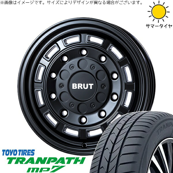 XV フォレスター 215/70R16 サマータイヤ ホイール 4本セット 新品 | トーヨータイヤ (TOYO TIRE) トランパス MP7 × トライスター (TRISTAR) ブルート BR-70 ミリタリーブラック 16インチ 6.5J +30 5穴100