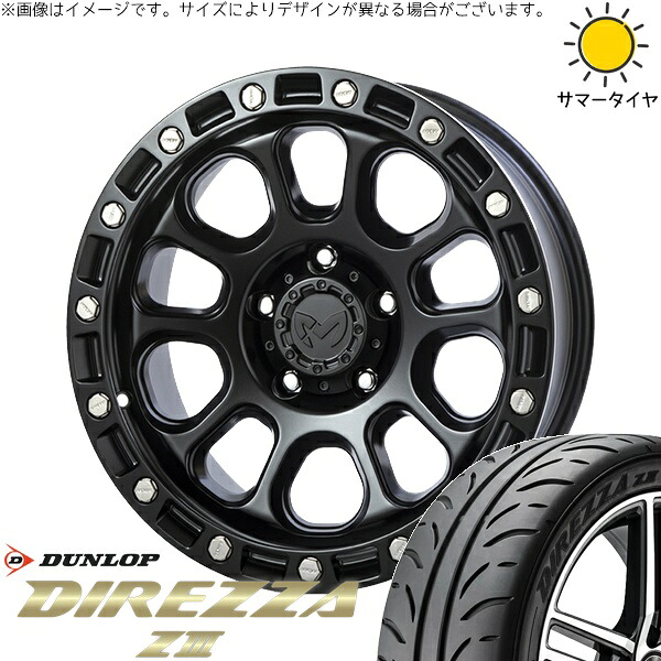 プリウスα 225/40R18 サマータイヤ ホイール 4本セット 新品 | ダンロップ (DUNLOP) ディレッツァ Z3 × トライスター (TRISTAR) MKW M205 ブラックキャット 18インチ 8J +40 5穴114.3