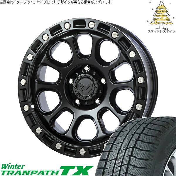 カローラクロス 215/70R16 スタッドレスタイヤ ホイール 4本セット 新品 | トーヨータイヤ (TOYO TIRE) ウィンタートランパス TX &times; トライスター (TRISTAR) MKW M204 ブラックキャット 16インチ 7J +35 5穴114.3｜タイヤショップ オールテレーン